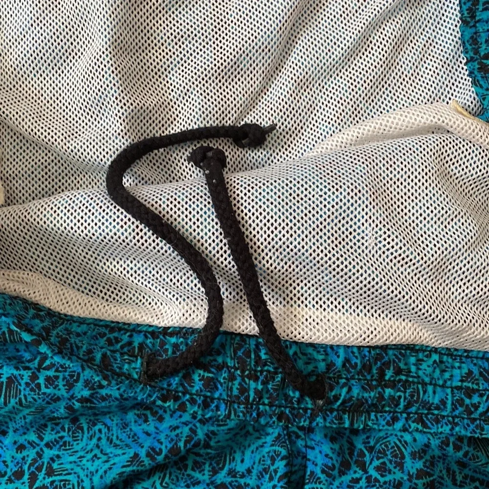 VTG 80’s 90’s Abstract Mens Swimsuit Bathing Swim Suit Shorts